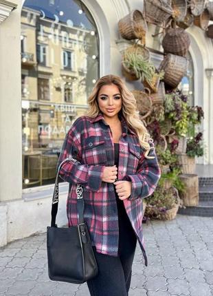 Комфортная теплая универсальная рубашка на пуговицах