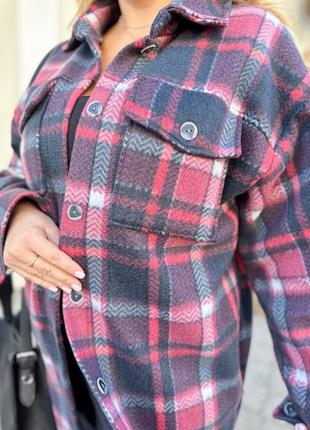 Комфортная теплая универсальная рубашка на пуговицах2 фото