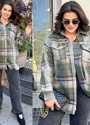 Комфортная теплая универсальная рубашка на пуговицах7 фото