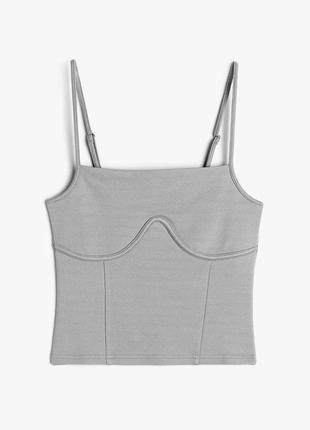 Топ корсет сірий