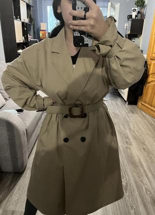 Тренч плащ zara