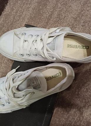 Продам білі круті кеди converse