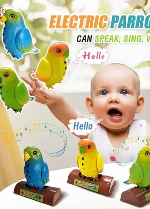 Інтерактивний папугу funny parrot для мовних навичок tt8005 жовтий2 фото