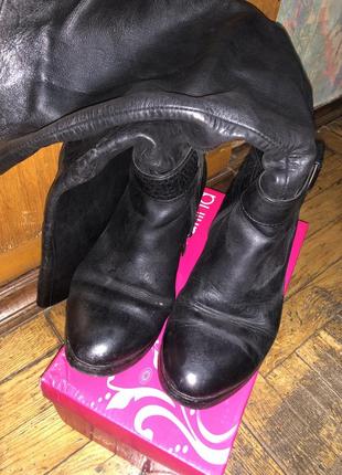 Жіночі осінні чоботи шкіряні