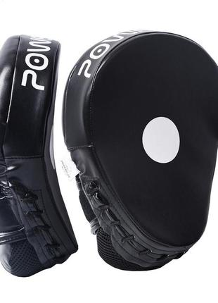 Лапи боксерські powerplay 3041 чорні pu [пара]