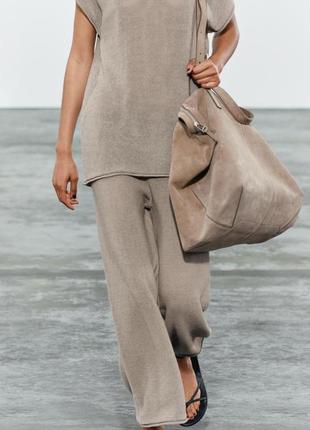 Трикотажные брюки zara