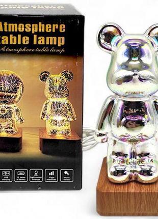 Нічник "ведмедик беарбрик", 23 см, працює від мережі