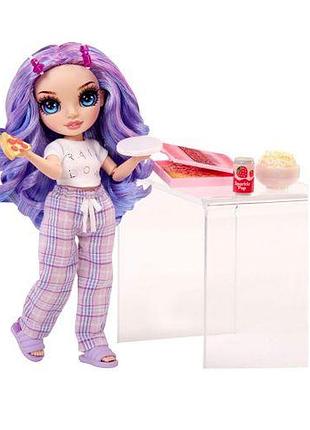 Лялька rainbow high серії "junior high pj party" - віолетта (з аксесуарами) 2
