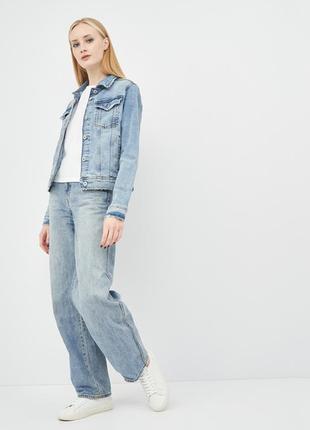 Джинсова куртка zara джинсовка піджак
