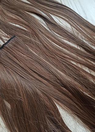 Искусственные прямые волосы на заколках, тресах