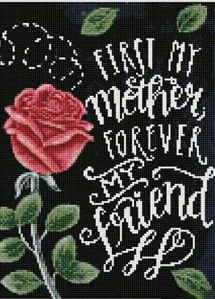 Алмазна мозаїка "листівка для друга" 30х40