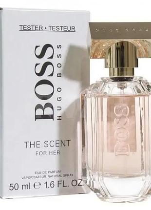 Оригінал hugo boss the scent for her 50 ml tester ( хьюго бос зе сент ) парфумована вода