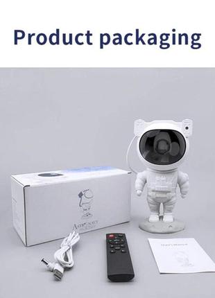 Проектор космонавт, ночник светильник космонавт, астронавт ночник звездного неба космонавт