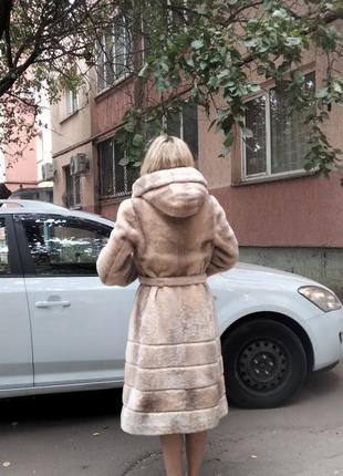 Шикарная шуба мутон натуральная3 фото