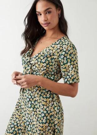 Новое! платье миди в цветочный принт dorothy perkins