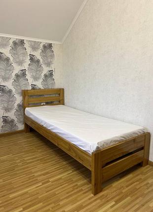 Ліжко деревяне 190*80 матеріал акація (дуже крута фактура деревини)