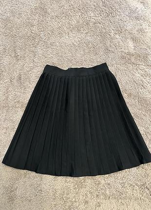 Юбка плиссе черная