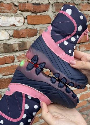 Дитячі зимові чоботи lupilu для дівчинки світяться при ходьбі