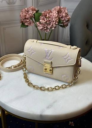 Кожаная сумка сумочка на плечо в стиле луи виттон метис louis vuitton metis