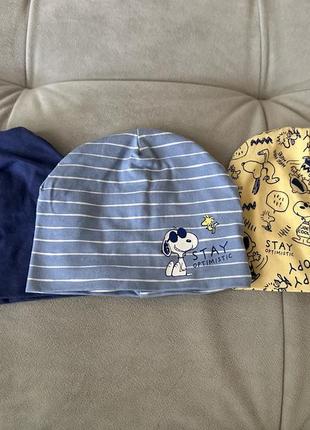 Шапки-бини snoopy, 3шт
