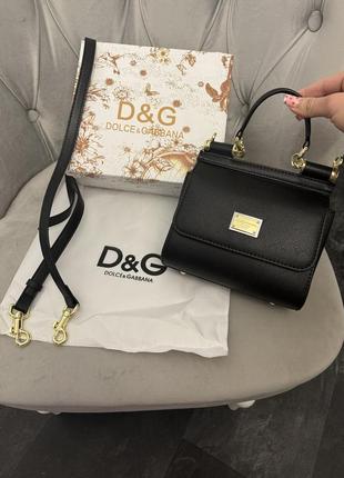 Маленька чорна сумка mini dolce&gabbana