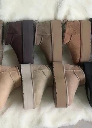 Натуральные FUR ugg ultra mini platform в новых трендовых цветах🔥🔥🔥под заказ