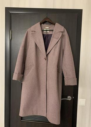 Пальто женское фиолетовое l-xl