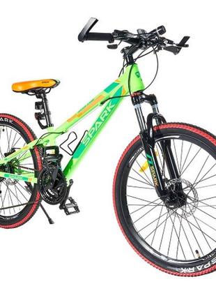 Велосипед spark tracker junior (колеса — 24", алюмінієва рама — 11")6 фото