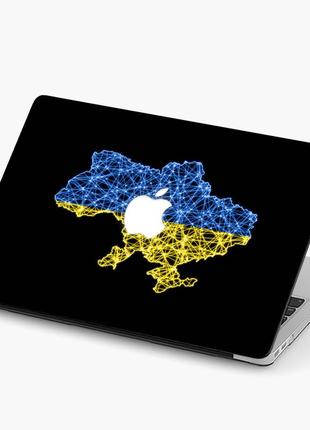 Чехол пластиковый для apple macbook pro / air украина макбук про case hard cover прозрачный macbook air 13,6