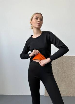 Теплая женская термобелье с тоненьким флисом