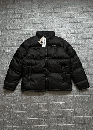 Зимний пуховик carhartt puffer black оверсайз в наличии