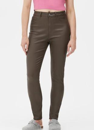 Брюки скинни с напылением