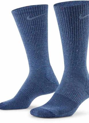Шкарпетки nike u nk everyday plus cush crew синій, блакитний уні 38-42