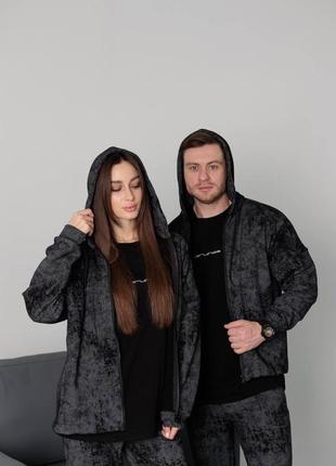 ‼️не кошлатиться‼️теплі парні костюм тринитка пеньє з капюшоном на осінь, жіночий спортивний костюм, чоловічий спортивний костюм, 1709 фото