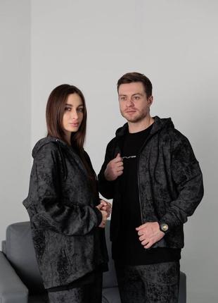 ‼️не кошлатиться‼️теплі парні костюм тринитка пеньє з капюшоном на осінь, жіночий спортивний костюм, чоловічий спортивний костюм, 1706 фото
