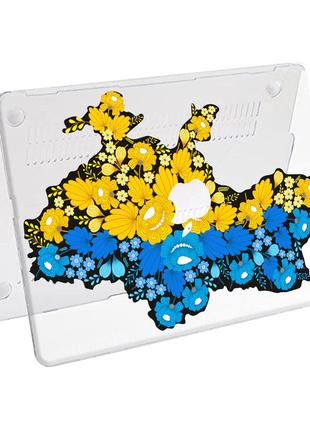 Чохол пластиковий macbook air 13,6 m2 (a2681) квітуча україна макбук про case hard cover прозорий5 фото