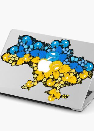 Чохол пластиковий macbook air 13,6 m2 (a2681) квітуча україна макбук про case hard cover прозорий1 фото