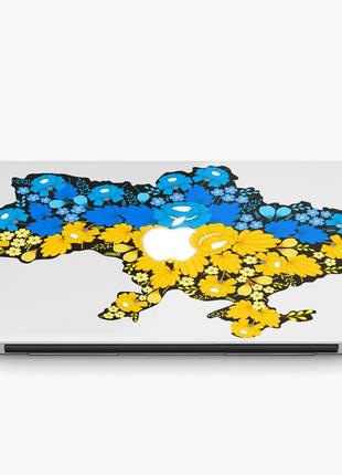 Чохол пластиковий macbook air 13,6 m2 (a2681) квітуча україна макбук про case hard cover прозорий2 фото