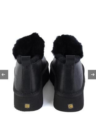 Черные угги, женские угги, теплые сапоги