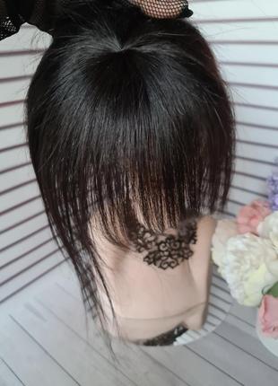 Челка круговая 100% натуральный волос.