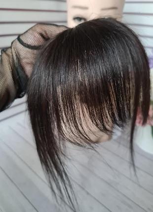 Челка круговая 100% натуральный волос.