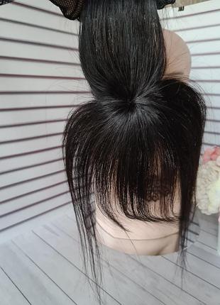 Челка круговая 100% натуральный волос.