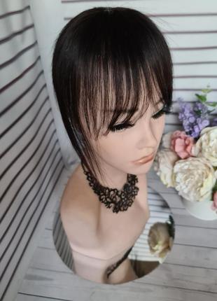 Челка круговая 100% натуральный волос.