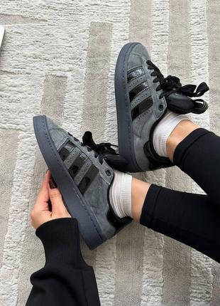 Adidas campus 00s grey black женские кроссовки адидас кампус
