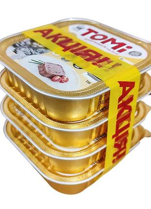 Акция 3+1 tomi poultry liver томі птиця печінка консерви для котів, паштет