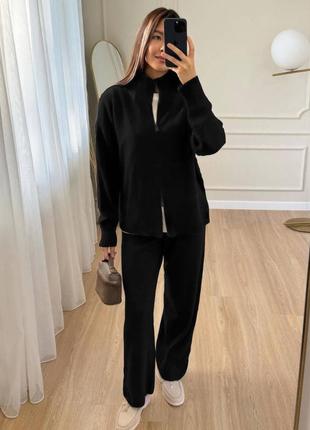 Качественный и стильный костюмчик с двойной молнией в стиле олд мани5 фото