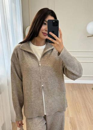 Качественный и стильный костюмчик с двойной молнией в стиле олд мани7 фото