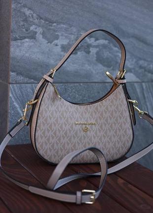 Сумочка michael kors hobo beige/grey