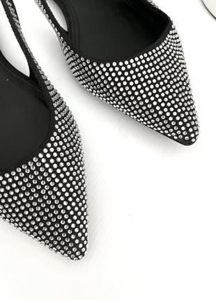 Балетки із закритим гострим носком босоніжки asos, розмір 37