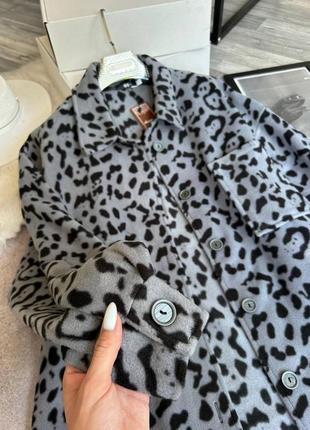 Флісова оверсайз сорочка лео, жіноча подовжена сорочка, флисовая удлиненная рубашка свободного кроя